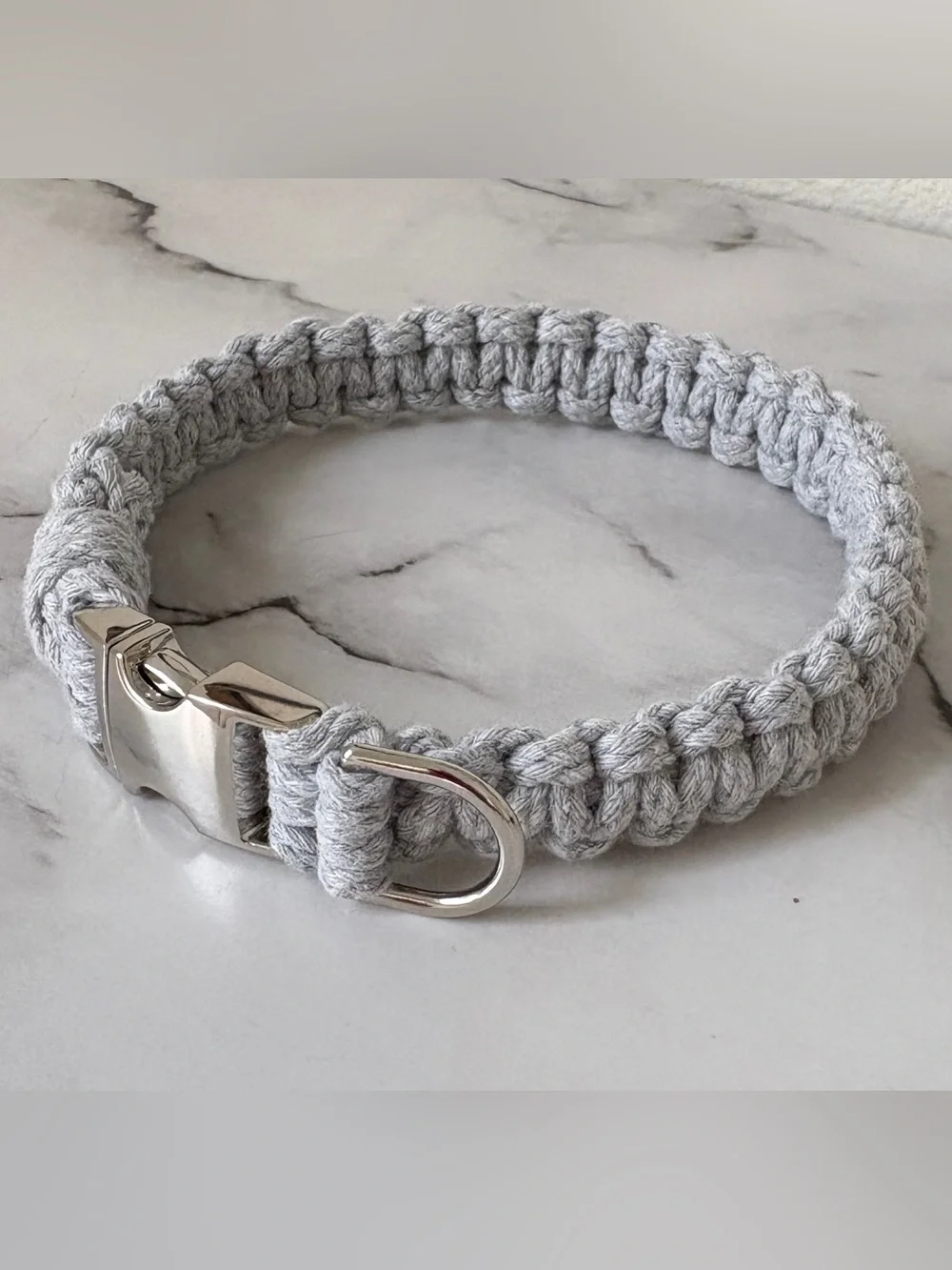 Gray Dog Collar - by Zink & Dot